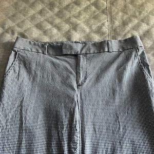 Banana Republic Mad Men Gingham Crop Pants